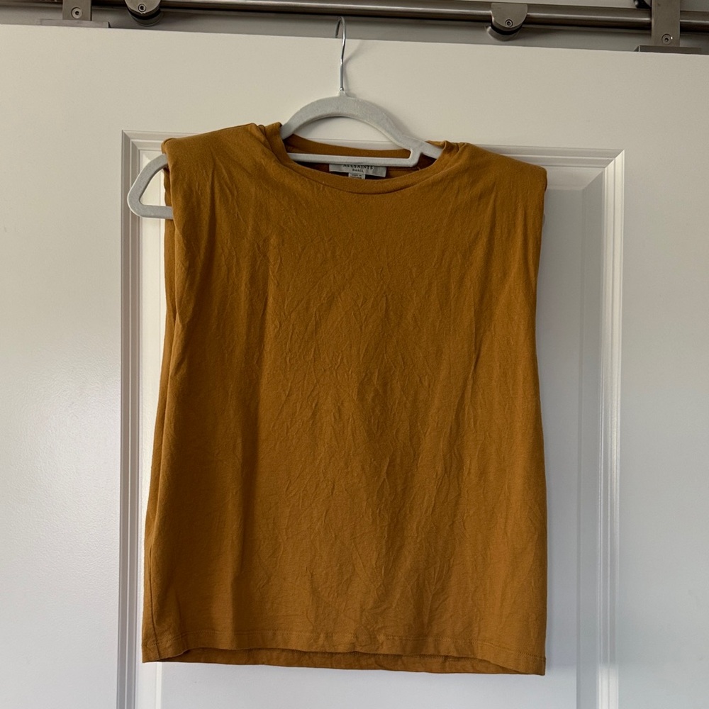 All Saints Ochre Muscle Tee